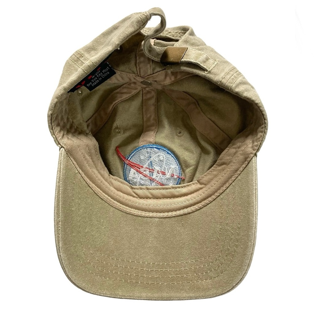 OTTO Brand NASA Patch Soft Body Adjustable Slide Khaki Hat - Picture 2 of 6